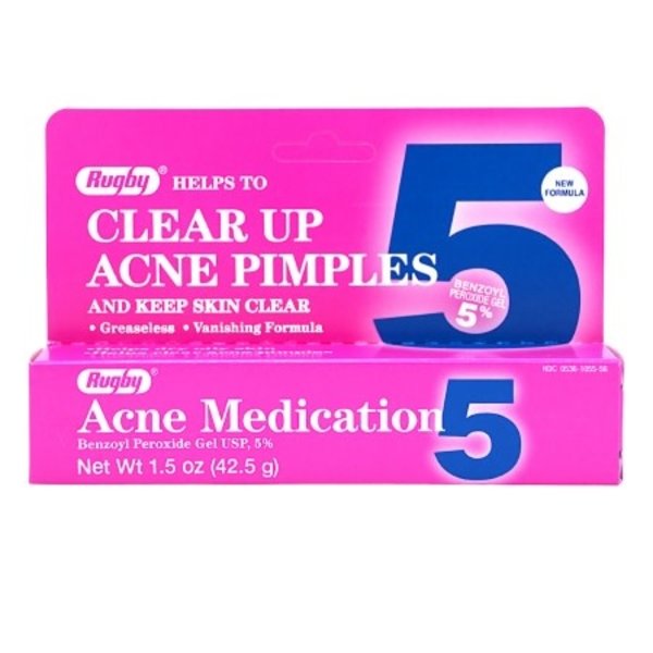 Rugby Acne Treatment Cream 5% strength 1.5 oz.