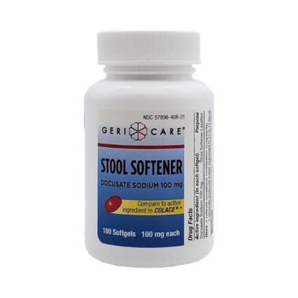 Geri-Care Stool Softener 100 mg 100ct.