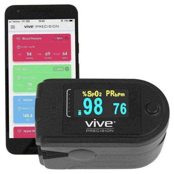 Vive Pulse Oximeter Compatible with Smart Devices