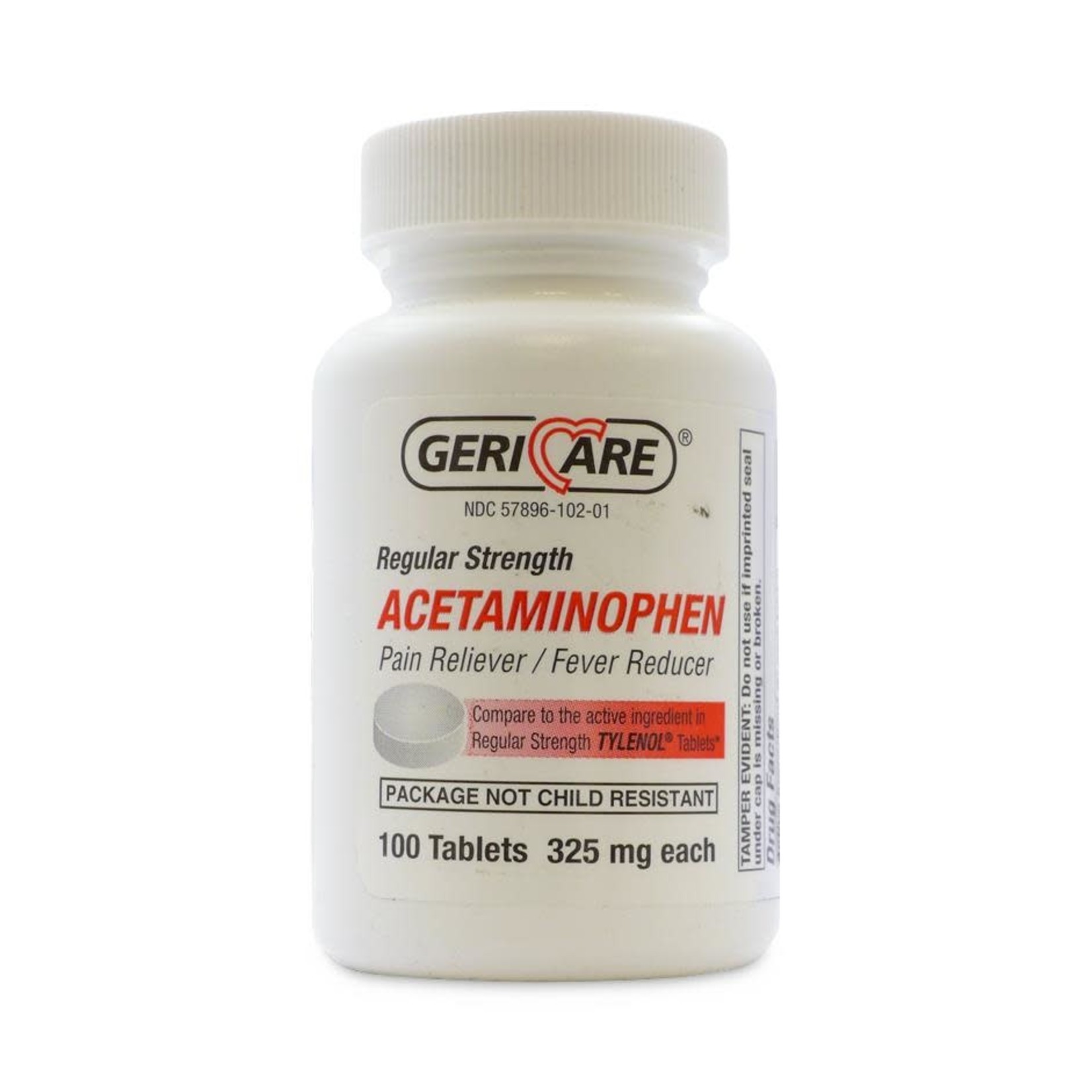 Geri-Care Pain Relief Acetaminophen tablets 325mg 100ct.