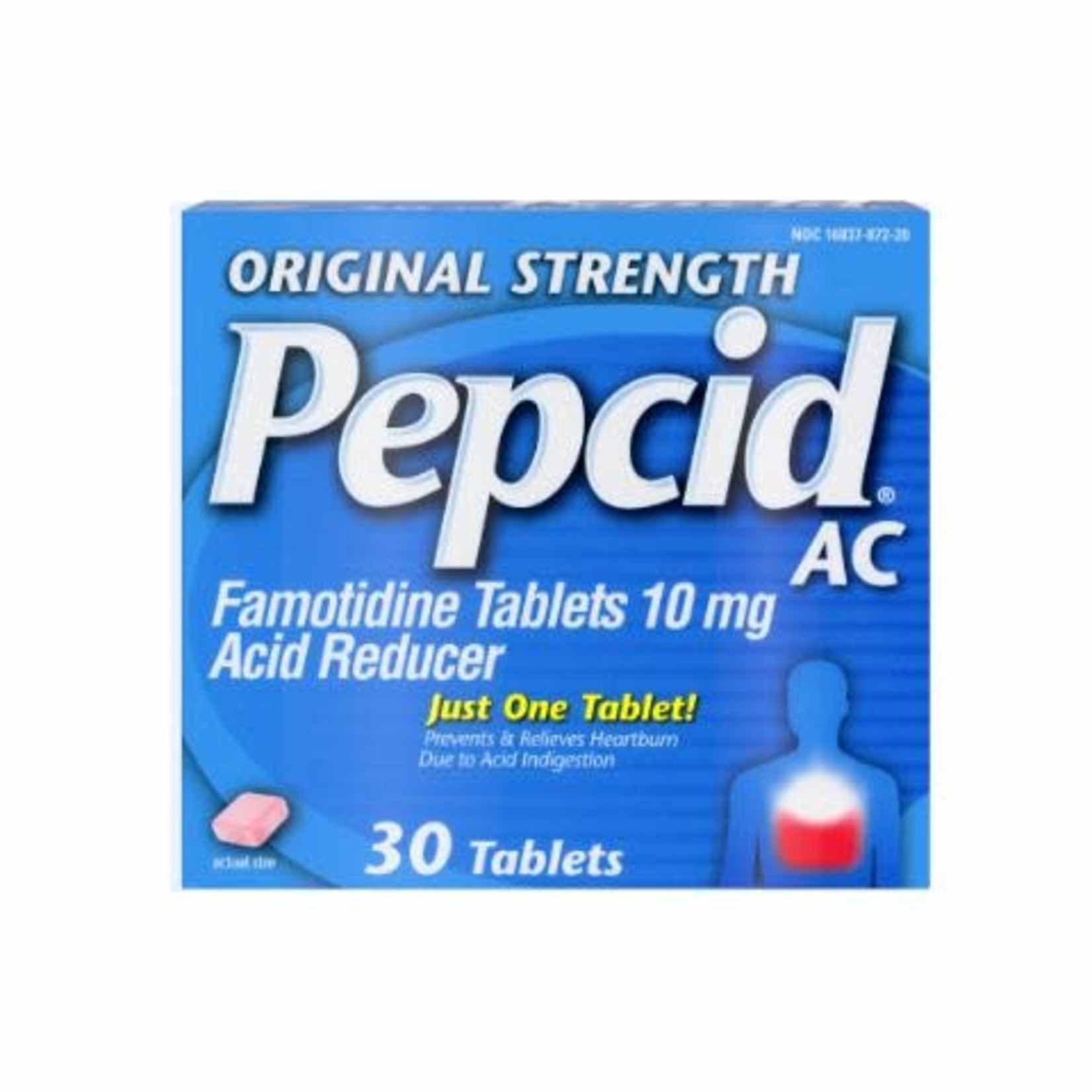 Pepcid Original strength Pepcid AC tablets 10mg 30ct