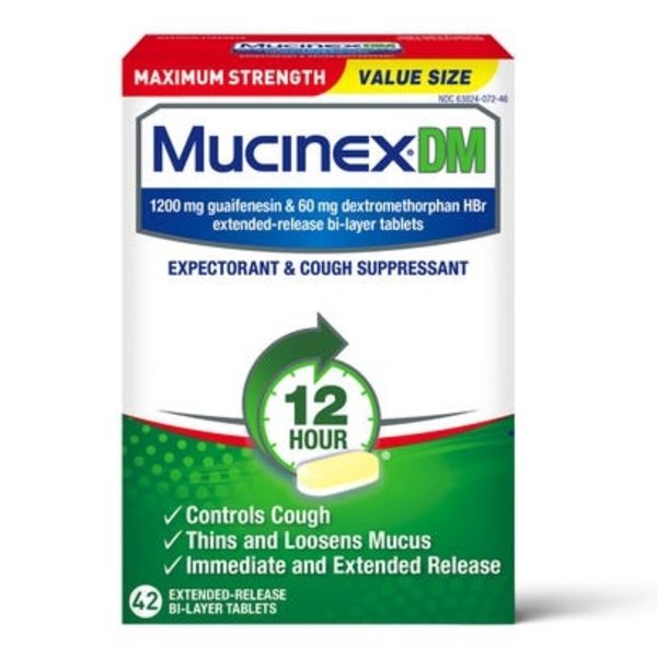 Mucinex Cough and Cold Relief, Extended Release, Bi-Layer 1200mg 42ct.
