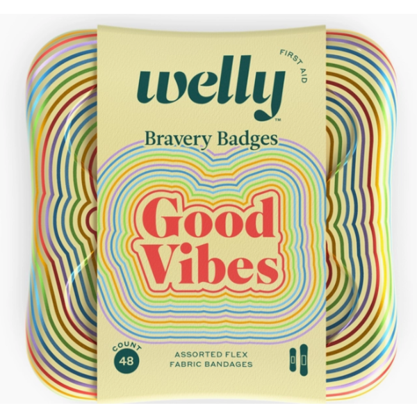 Welly Fabric Bandages Bravery Badges - Good Vibes
