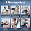 Comfier Handheld Deep Tissue Massager,Cordless Neck Back Massager with Heat--FE-0124H
