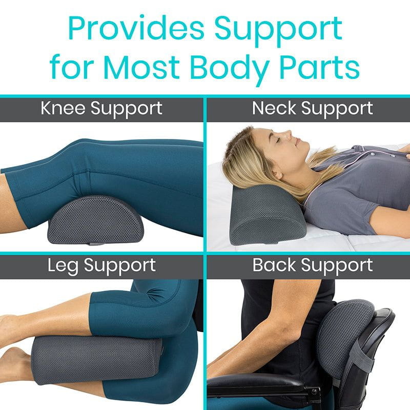 4 Inch Half Moon Lumbar Cushion - Lindsey Medical Supply