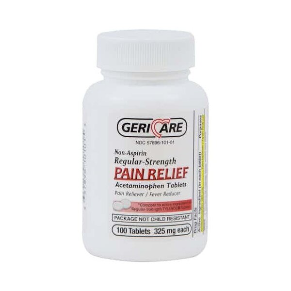 Geri-Care Acetaminophen - 100 count - 325 mg
