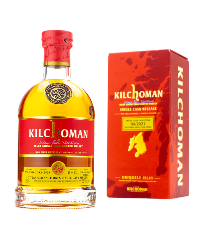 Kilchoman Sauternes Cask Finish Single Cask Islay Whisky 750ml