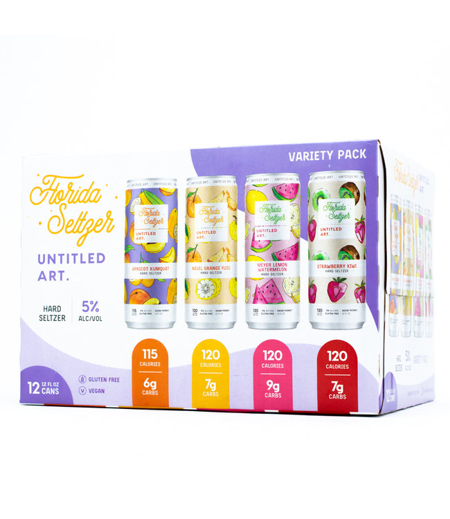 Untitled Art Florida Seltzer Variety Pack #1 12oz 12pk