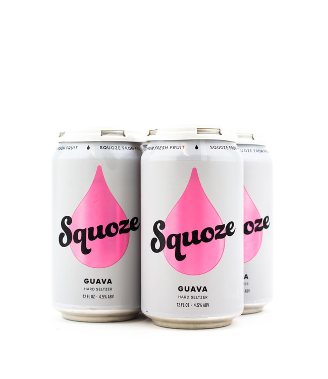 Squoze Guava Hard Seltzer 4pk 12oz