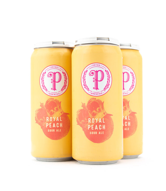 Pryes Royal Peach Sour Ale 4pk 16oz