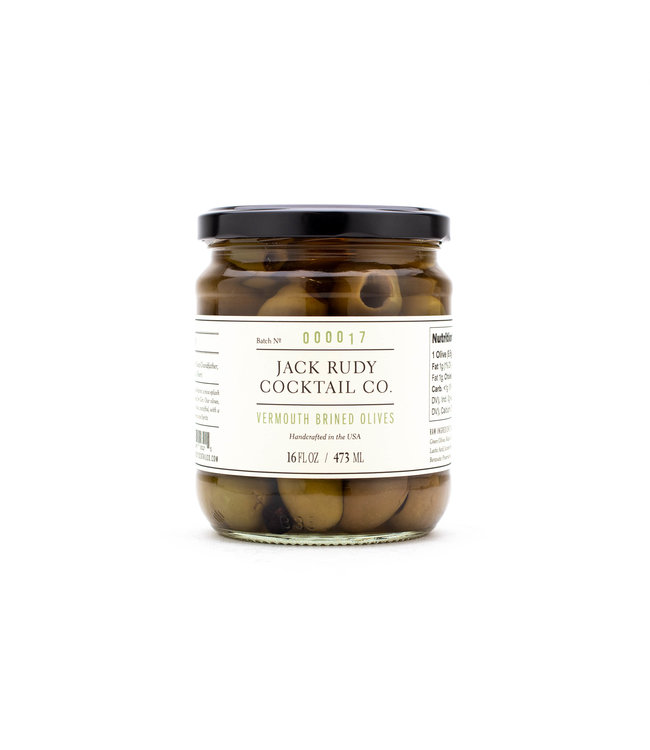 Jack Rudy Vermouth Brined Olives 16oz