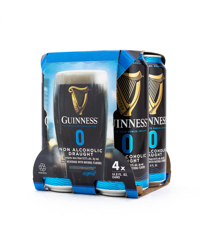 Guinness 0 NA Draught 4pk 14.9oz