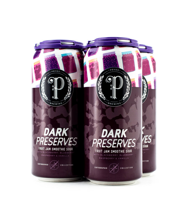 Pryes Dark Preserves Smoothie Sour 4pk 16oz