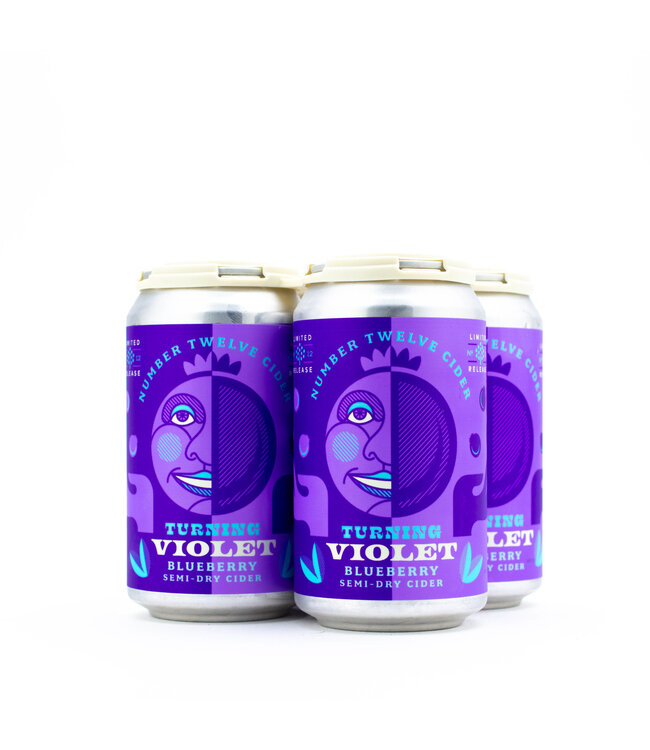 Number 12 Cider Turning Violet Blueberry Cider 4pk 12oz