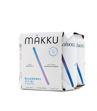 Makku Blueberry Korean Rice Beer 4pk 12oz Makku Blueberry Korean Rice Beer 4pk 12oz