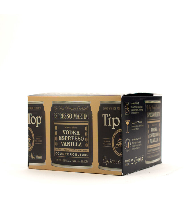 Tip Top Espresso Martini 100ml 4pk