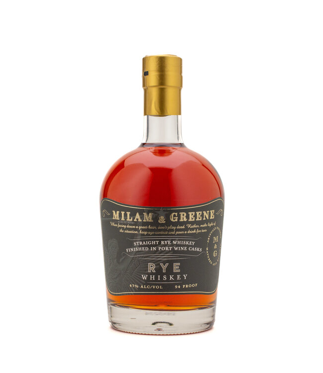 Milam & Greene Straight Rye Port Finish 750ml