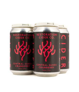 Restoration Cider Restoration Central Sands Cranberry Cider Cans 4pk 12oz