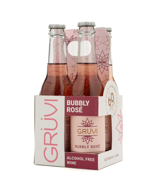 Gruvi Bubbly Rose NA Wine 275ml 4pk