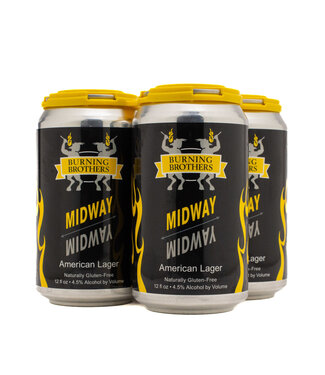 Burning Brothers Brewing Burning Brothers Midway GF American Lager 4pk 12oz
