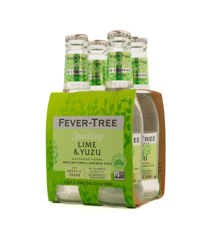 Fever Tree Sparkling Lime Yuzu 4pk 200ml