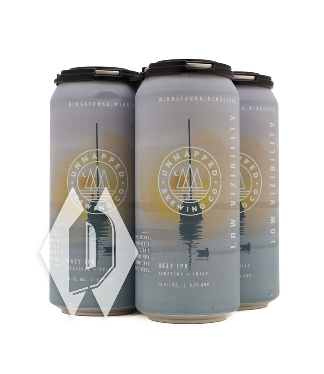 Unmapped Low Vizibility Hazy IPA 16oz 4pk