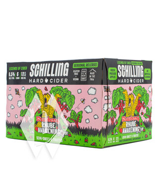 Schilling Cider Schilling Strawberry Rhube Awakening Cider 12oz 6pk