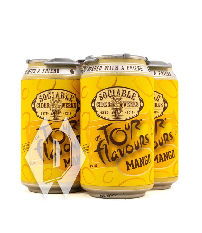 Sociable Tour Flavours Mango Cider 4pk 12oz