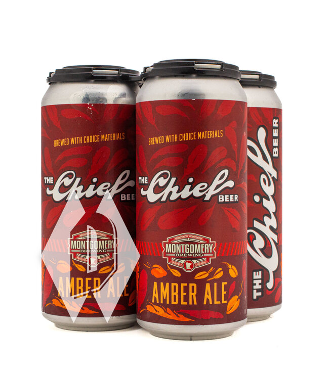 Montgomery The Chief Beer Amber Ale 16oz 4pk