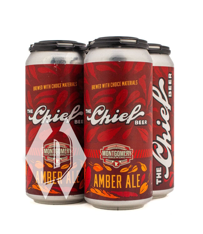 Montgomery The Chief Beer Amber Ale 4pk 16oz