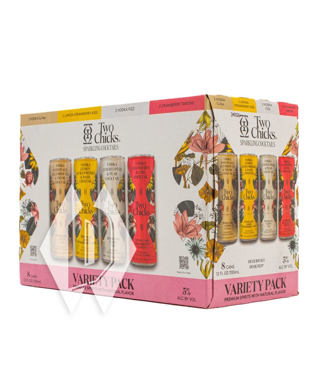 Two Chicks Vodka Variety 8pk 355ml