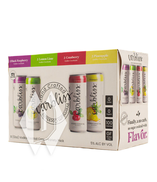 Carbliss Cocktail Seltzer Variety 12oz 8pk