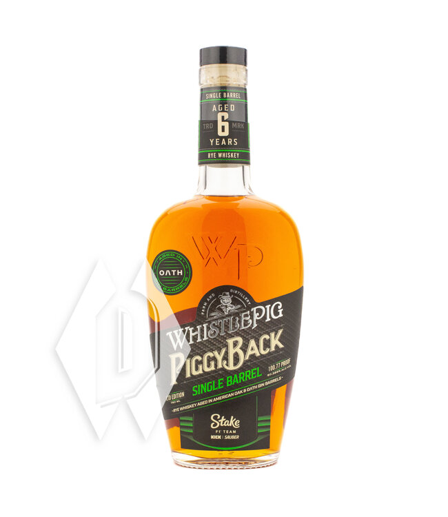 Whistlepig 6yr Piggyback Rye Kick Sauber F1 Ed 750ml