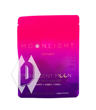 Moonlight Crescent Moon Watermelon Gummies 2mg 10pk
