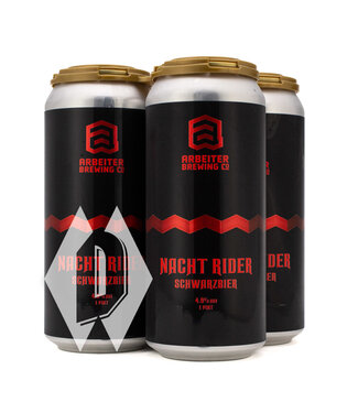 Arbeiter Arbeiter Nacht Rider Schwarzbier 16oz 4pk