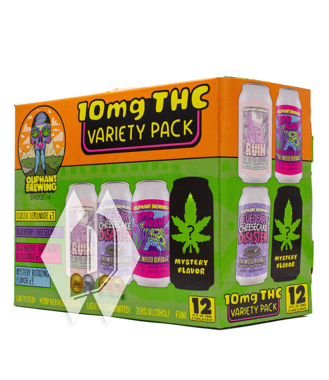 Oliphant 10mg Variety Pack 12oz 12pk