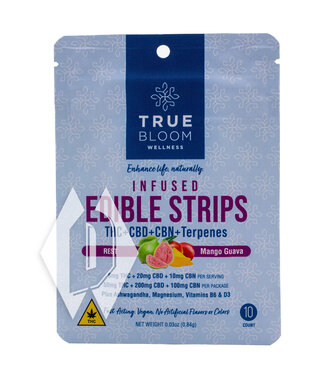 True Bloom Wellness True Bloom Rest Mango Guava Edible Strips