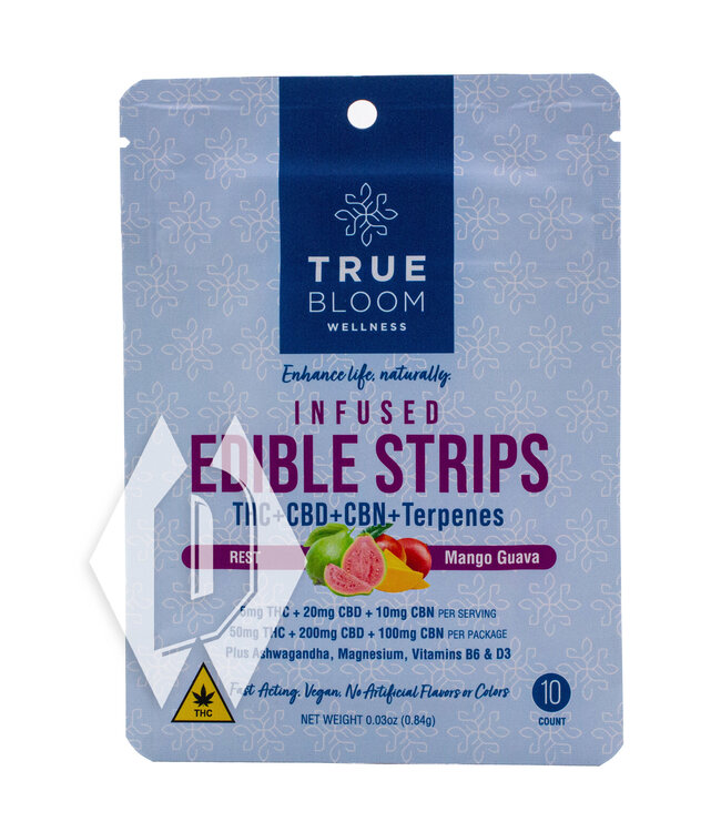 True Bloom Rest Mango Guava Edible Strips