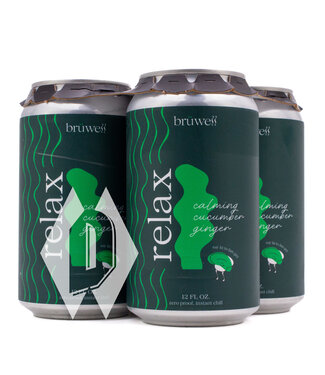 Bruhaven Bruwell Relax Cucumber Ginger 4pk 12oz