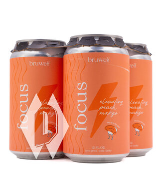 Bruhaven Bruwell Focus Peach Mango 4pk 12oz