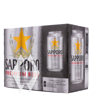 Sapporo Premium Beer 12pk 12oz