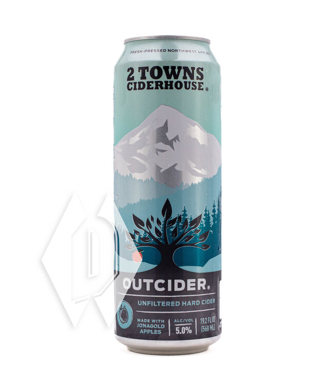 2 Towns Outcider Unfiltered Cider Single 19.2oz