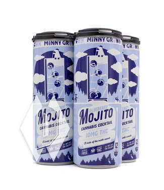 Minny Grown Minny Grown Blueberry Mojito 10mg 12oz 4pk Minny Grown Minny Grown Blueberry Mojito 10mg 12oz 4pk
