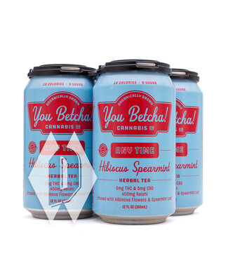 You Betcha Cannabis Co You Betcha Hibiscus Spearmint Any Time 4pk/12oz