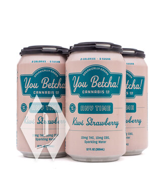 You Betcha Cannabis Co You Betcha Kiwi Strawberry Any Time 4pk/12oz