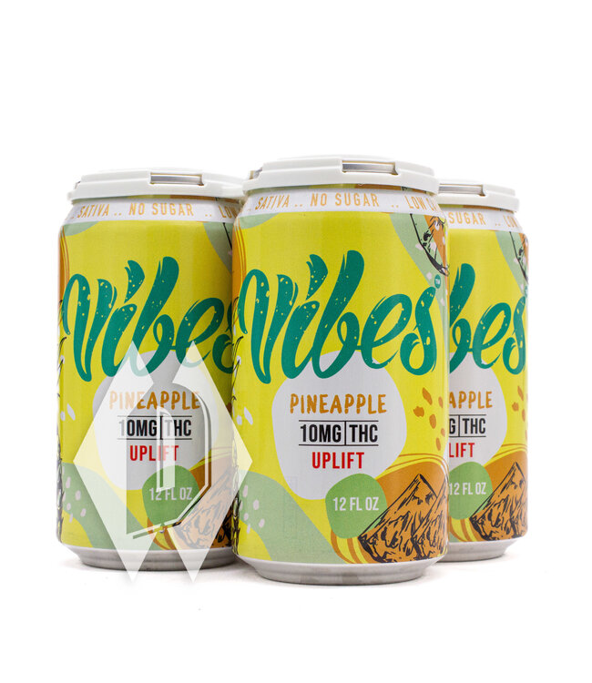 Vibes Pineapple Uplift 10mg 12oz 4pk