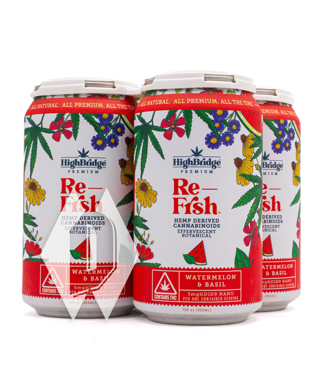 High Bridge Refresh Watermelon Basil 12oz 4pk