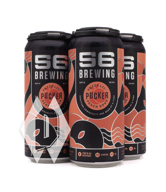56 Brewing 56 Brewing Fuzzi Little Pucker Peach Sour 16oz 4pk