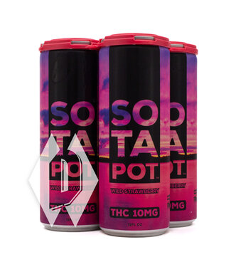 Sota Drops Sota Pot Wild Strawberry 10mg 12oz 4pk