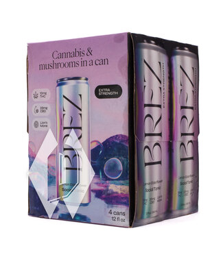 Brez Lemon Elderflower Extra Strength Social Tonic 12oz 4pk